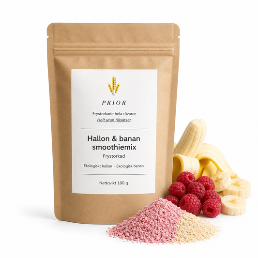 Hallon & Banansmoothie pulver
